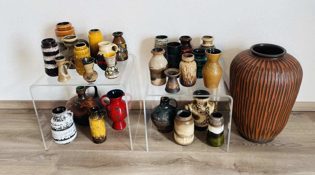 Großes Konvolut West German Pottery – 60er/70er Jahre – Fat Lava & Vintage Keramik Vasen