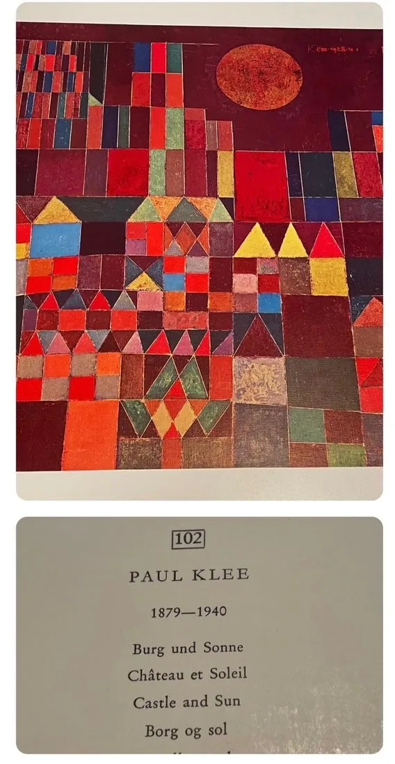 Kunstdrucke – Paul Klee Burg und Sonne, Kunstdruck, Nummeriert, Kunstkreis Luzern