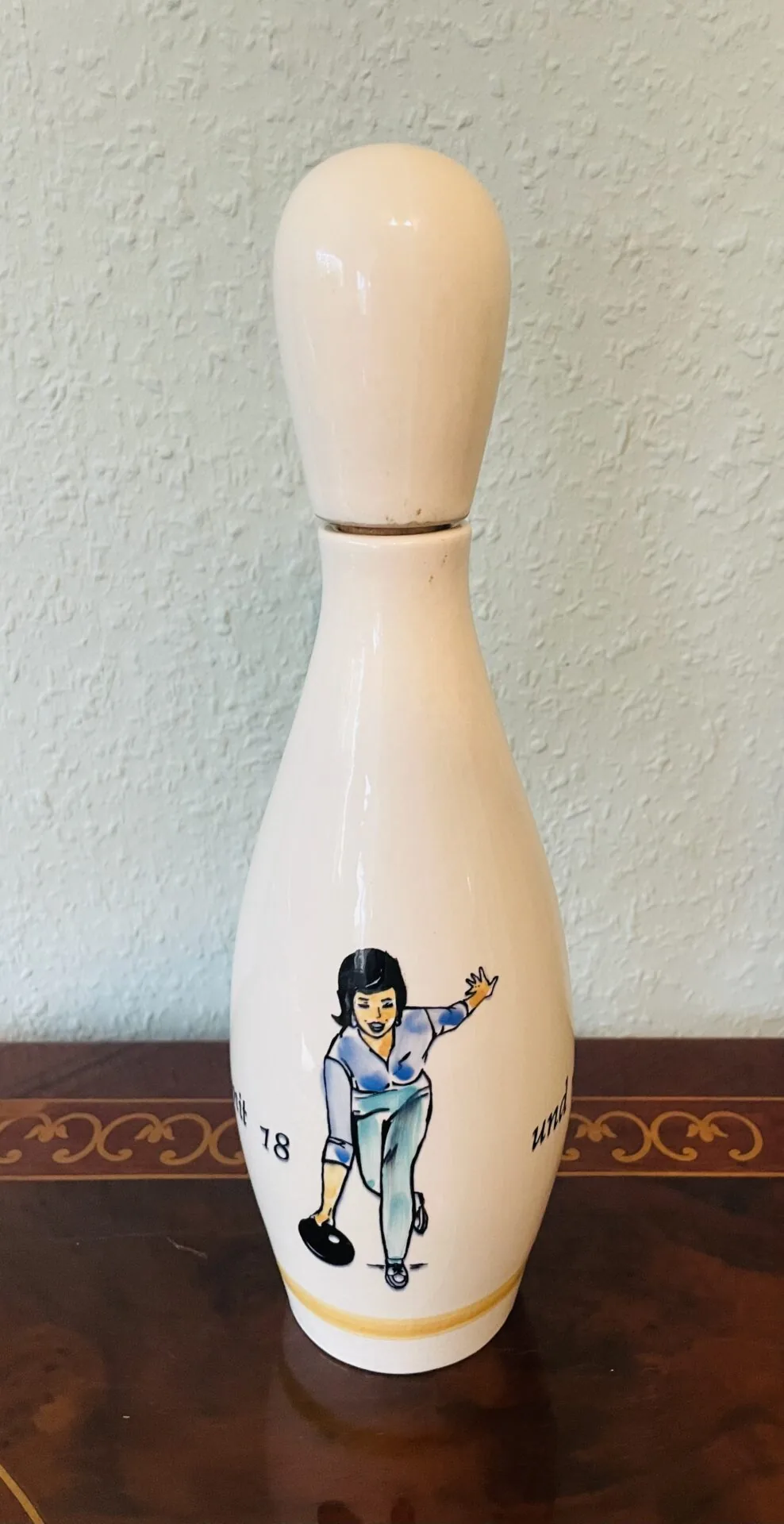 Vintage Keramik Essiggefäß – Keramikgefäß, Essiggefäß, Kegel Pin Form, Vintage, 60/70er, Mind. inh 0,7l, Sammlerstück