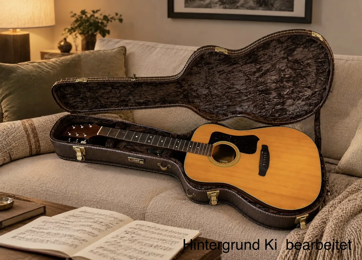 Vintage VW-100 Gitarre 1979, Matsumoku Japan, SN 2531 – mit Ortega Koffer, ohne Saiten, echtes Sammlerstück