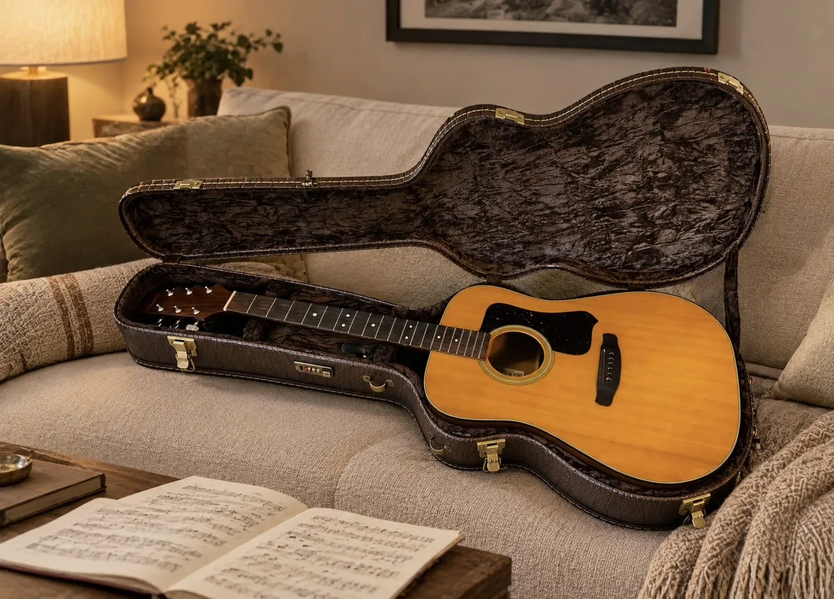 Vintage VW-100 Gitarre 1979, Matsumoku Japan, SN 2531 – mit Ortega Koffer, ohne Saiten, echtes Sammlerstück