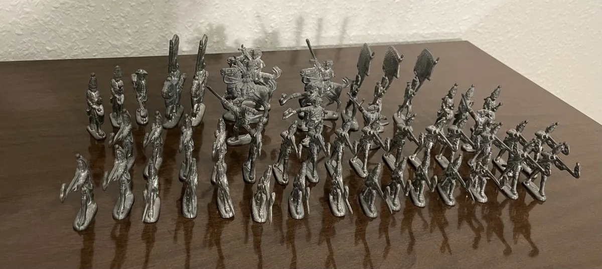 Zinn Soldaten, antik, Frankreich, großes Set, Sammlerstücke