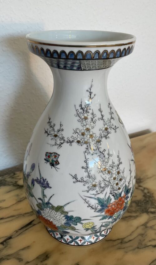 Vase, antik, Vintage, 1950er, Gestempelt, Hand Painted, Hingucker