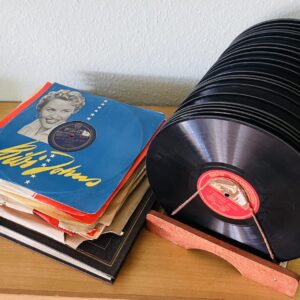 Grammophone Album, Plattenständer, Schellackplatten, antik ,Setpreis