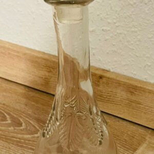 Karaffe, antik, 1920, Jugendstil, Kristallglas, Facettenschliff