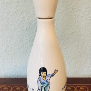 Keramikgefäß, Essiggefäß, Kegel Pin Form, Vintage, 60/70er, Mind. inh 0,7l, Sammlerstück