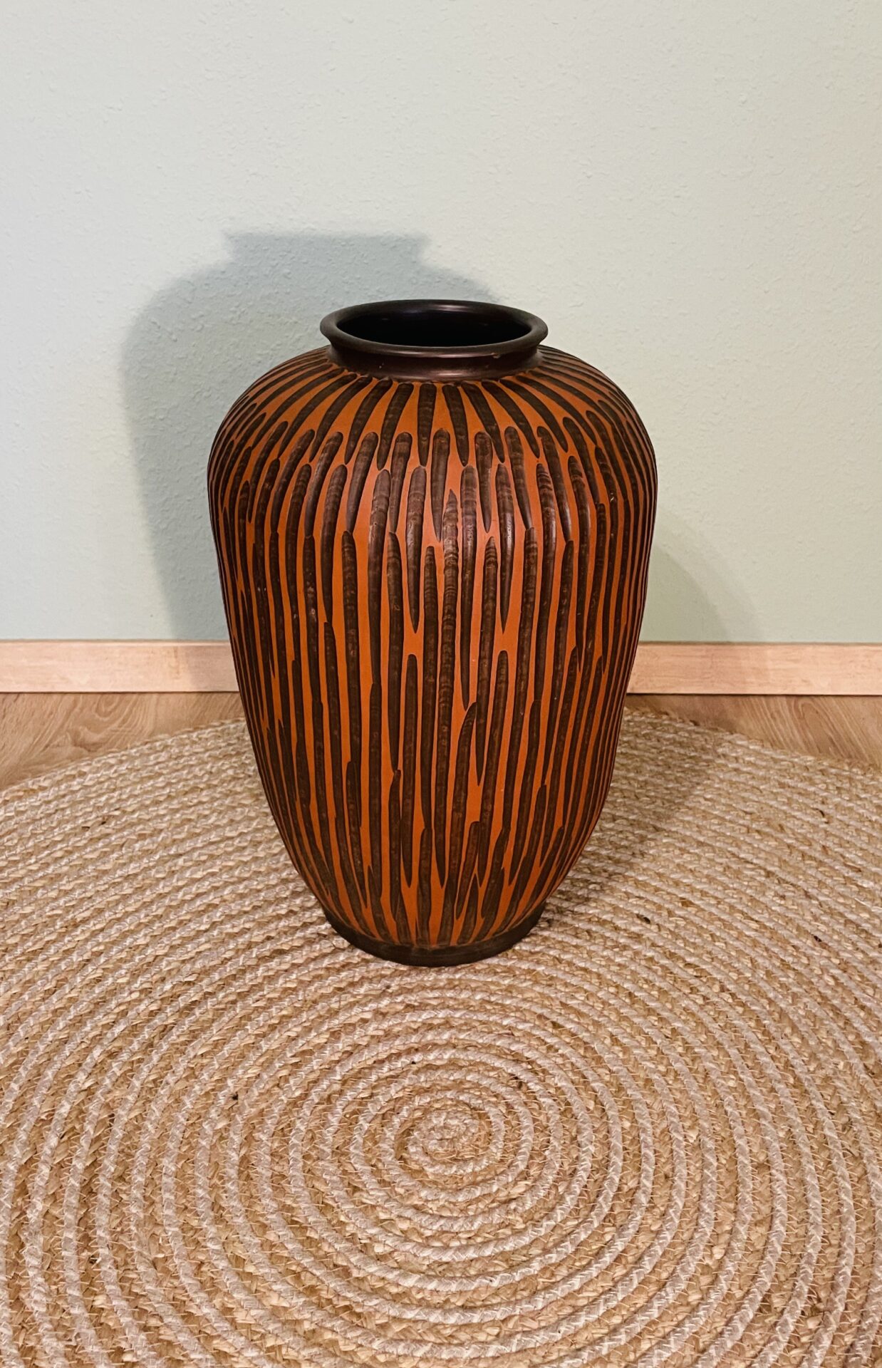 Vase, Eiwa Keramik Vase, Terrakotta Vase, Vintage, 1950er, Rhodos, Signiert, Sammlerstück