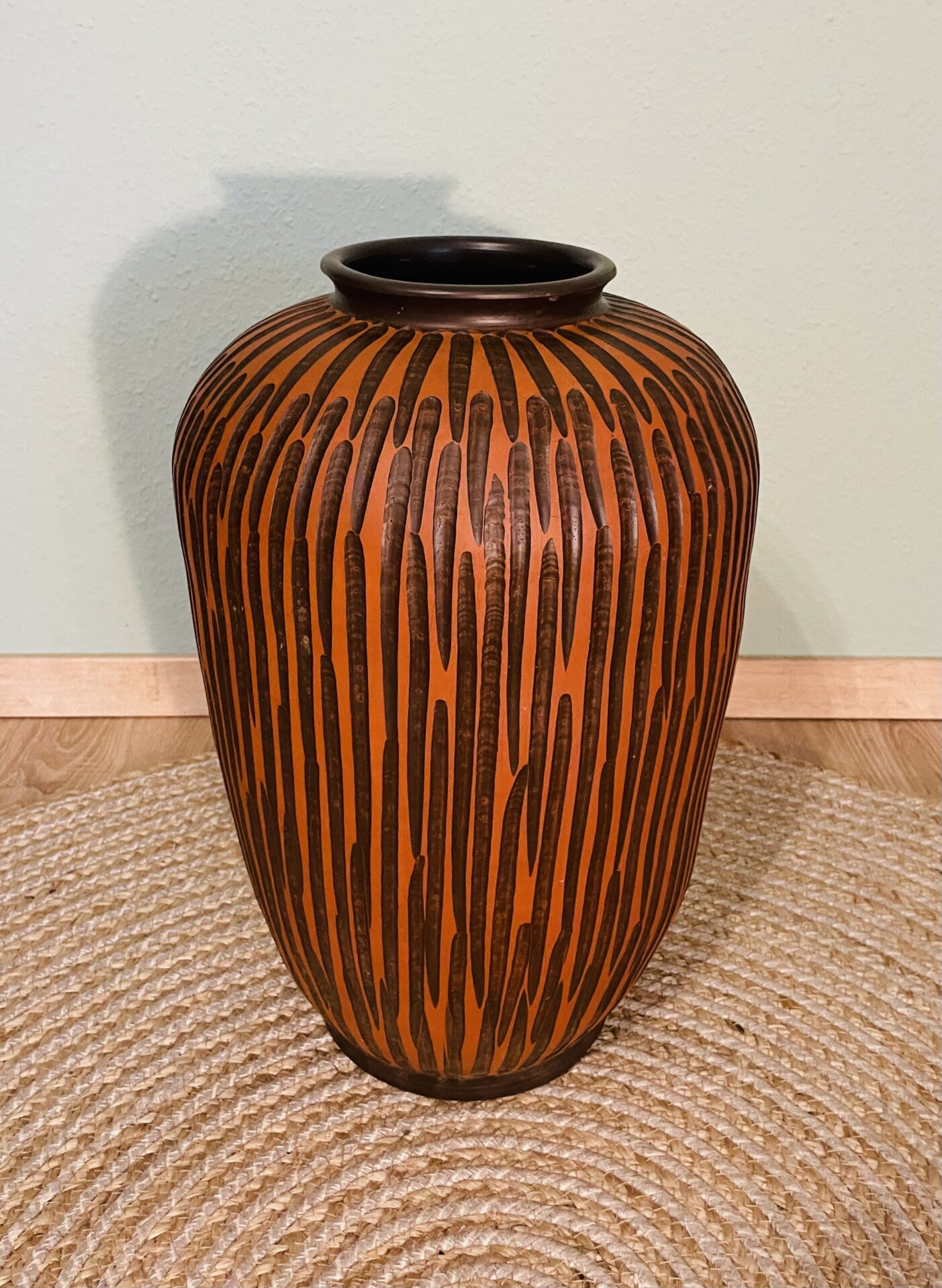 Vase, Eiwa Keramik Vase, Terrakotta Vase, Vintage, 1950er, Rhodos, Signiert, Sammlerstück