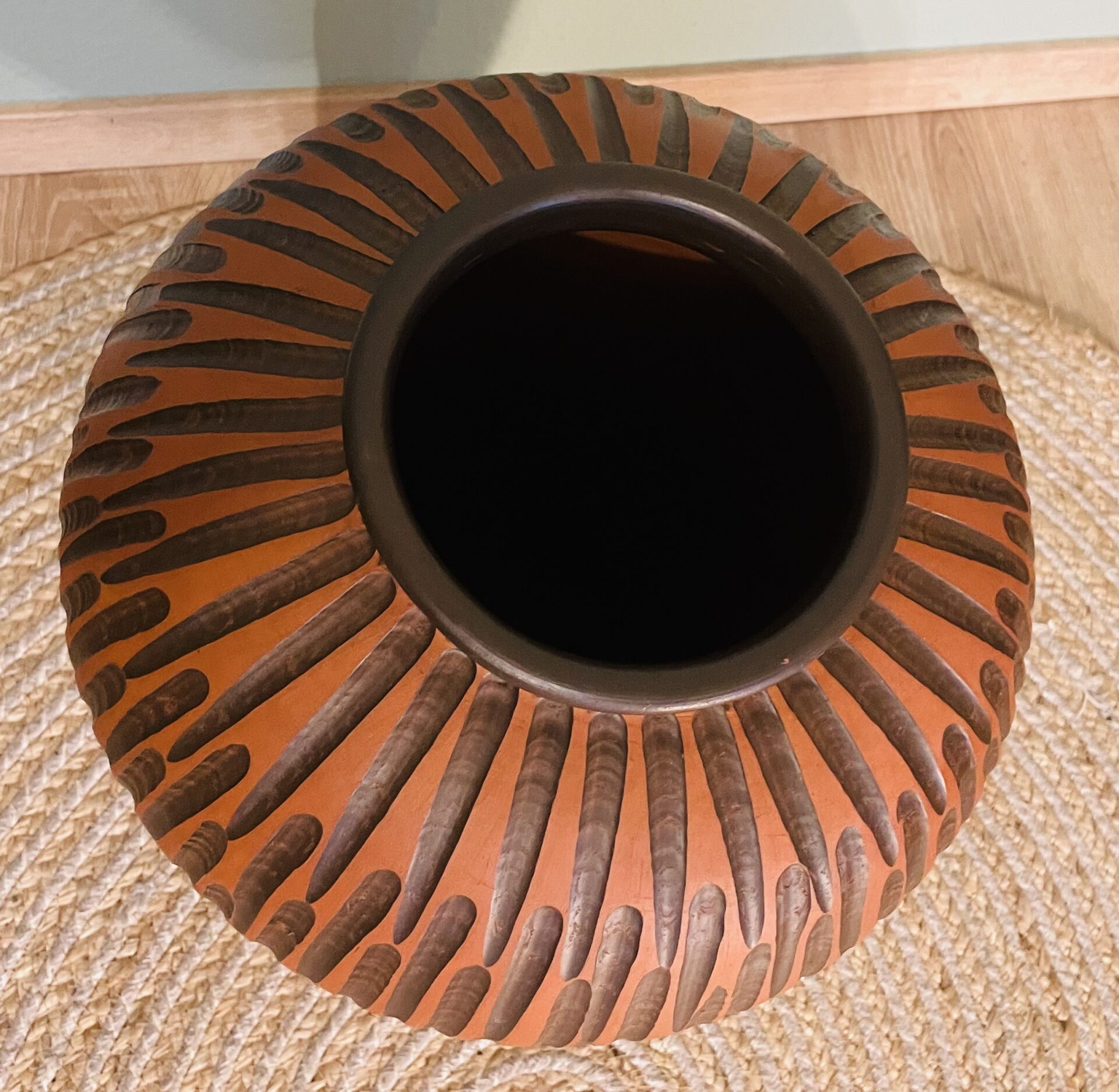 Vase, Eiwa Keramik Vase, Terrakotta Vase, Vintage, 1950er, Rhodos, Signiert, Sammlerstück