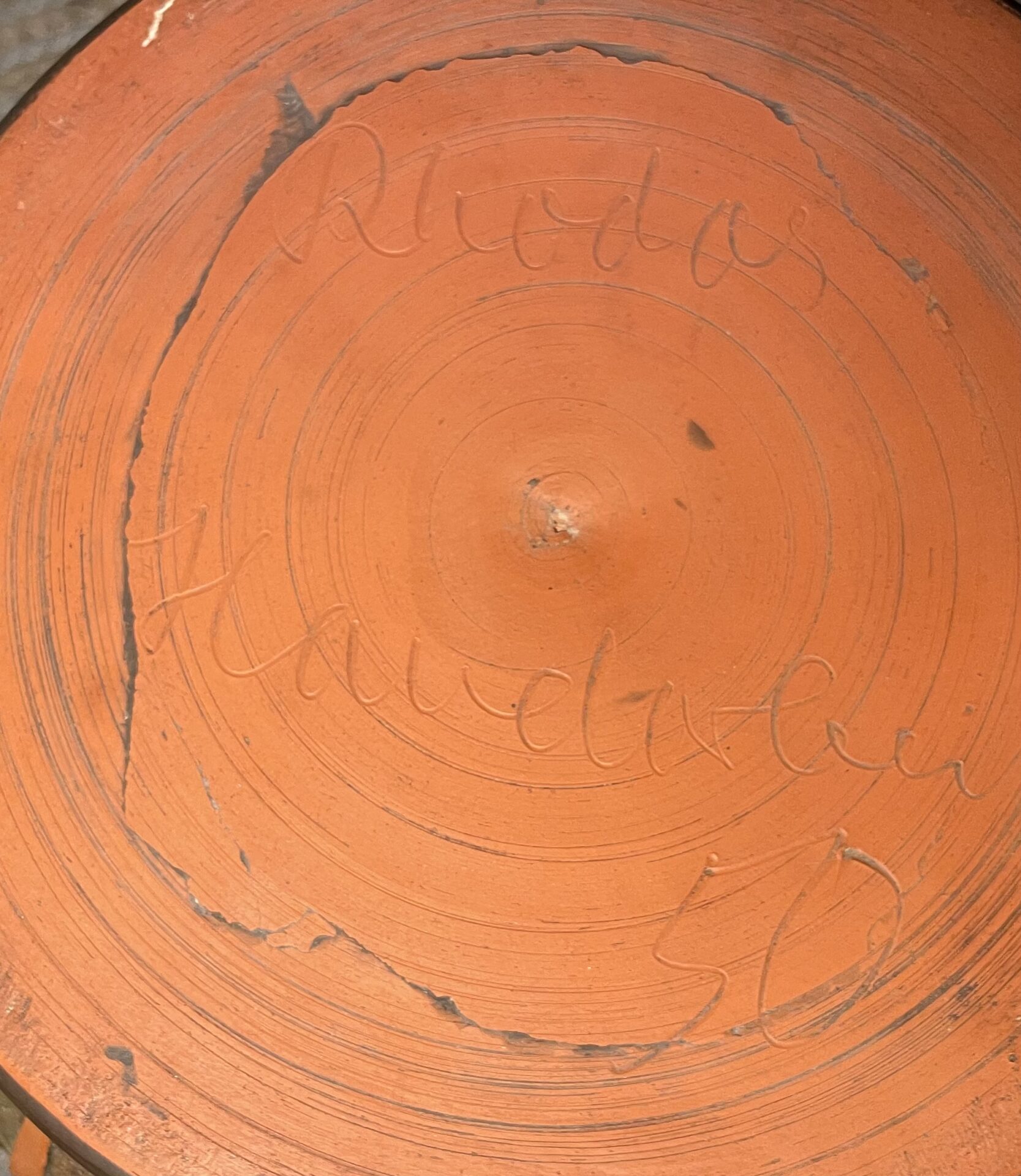 Vase, Eiwa Keramik Vase, Terrakotta Vase, Vintage, 1950er, Rhodos, Signiert, Sammlerstück