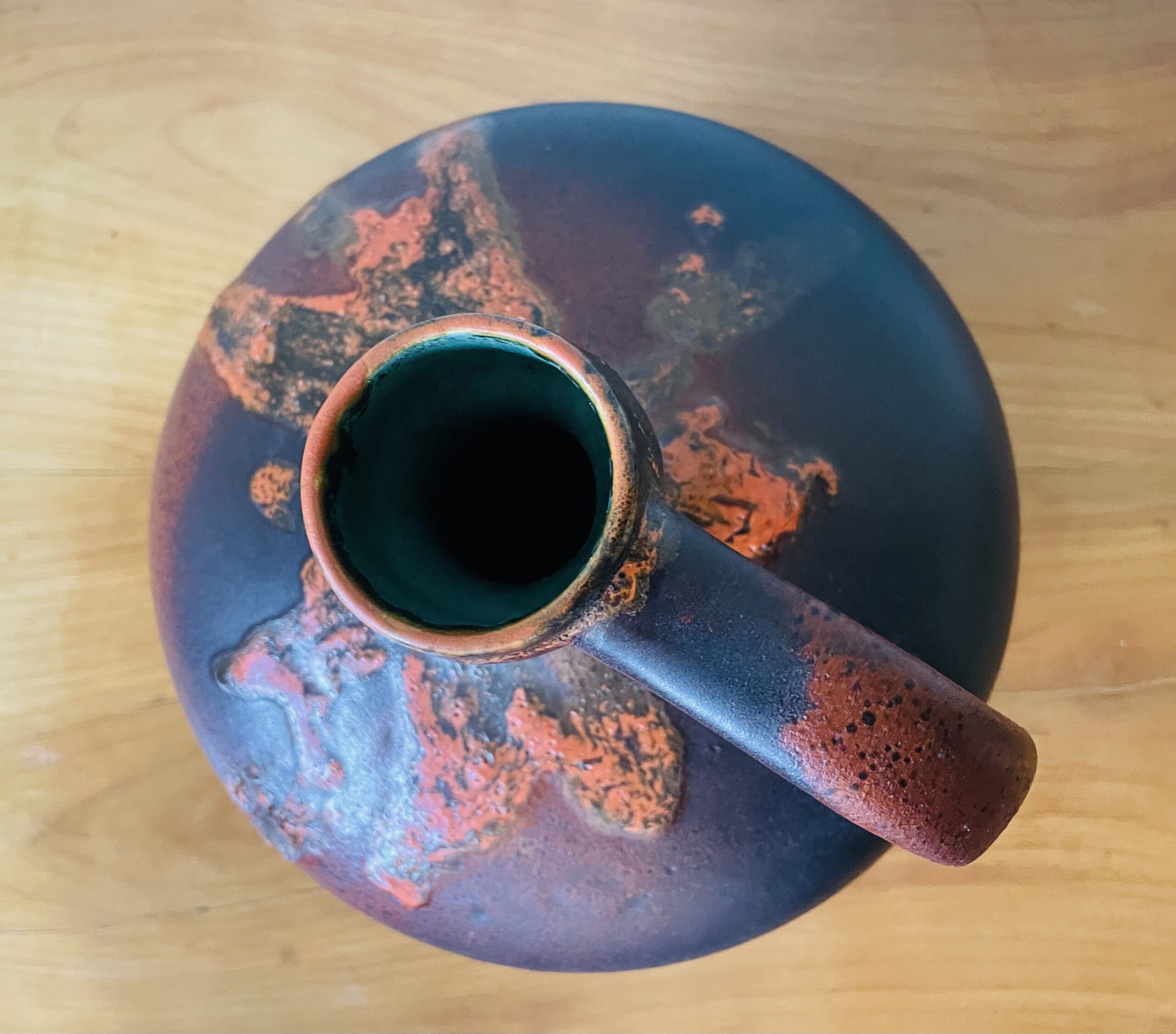 Vase, Vintage, 70er, Fat Lava, Otto Keramik, Nr. 340, Effektglasur, Sammlerstück