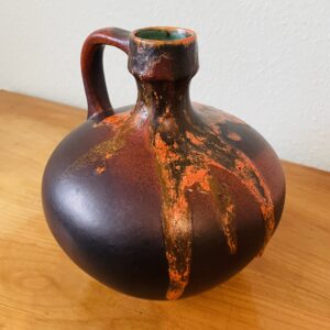Vase, Vintage, 70er, Fat Lava, Otto Keramik, Nr. 340, Effektglasur, Sammlerstück