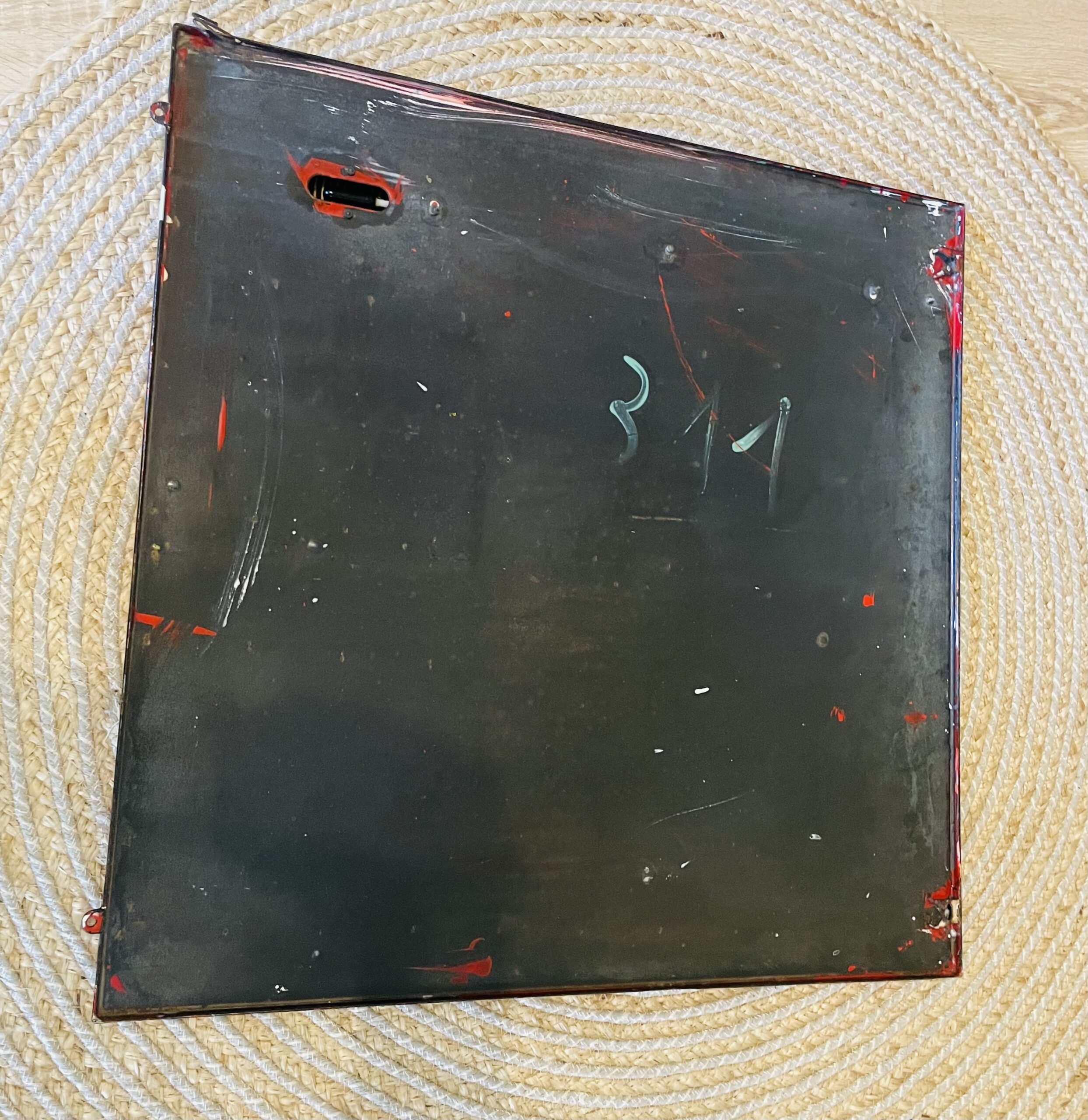 Emailschild Veedol, Motor Oil, antik, 1940er, Thermostat, Sammlerstück, Augenweide, Rarität