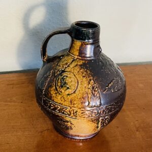Vintage Fat-Lava Vase WE LT – WELT West German Pottery, 1960er – Sammlerstück, Hingucker