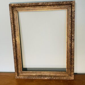Großzügiger antiker Stuckrahmen aus den 1920er Jahren – Goldfarben mit feiner Patina – Augenweide & zeitloses Schmuckstück