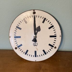 Antike Nebenuhr aus den 1950/60er Jahren – CTW Carl Theodor Wagner – Industrie-Design – Fundzustand – ideal zum Restaurieren oder als Deko