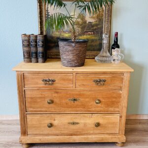 Antike Gründerzeit-Kommode aus Weichholz | Honigton 1890er | Landhaus-Charme 🪵✨🏺