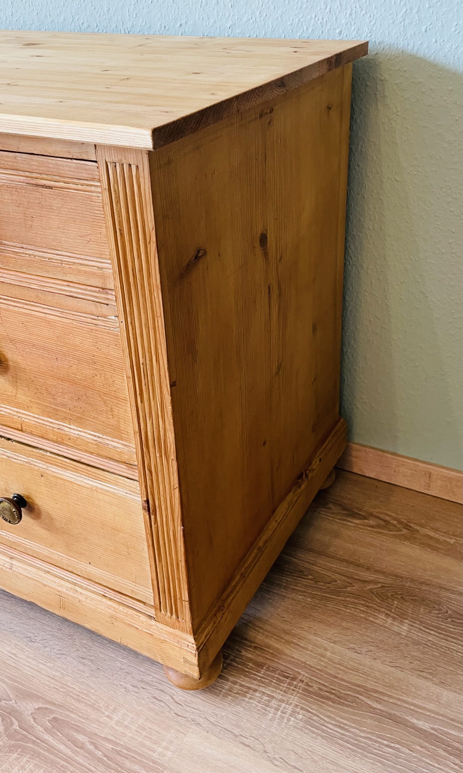 Antike Gründerzeit-Kommode aus Weichholz | Honigton 1890er | Landhaus-Charme 🪵✨🏺