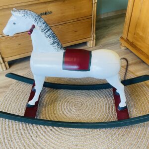 Antikes Schaukelpferd 1890er • Massives Holz • Restauriert • Augenweide 🐎✨
