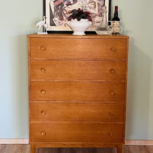 Vintage Kommode – Mid Century Modern, 1960er, Eichenfurnier, zeitloser Design Klassiker