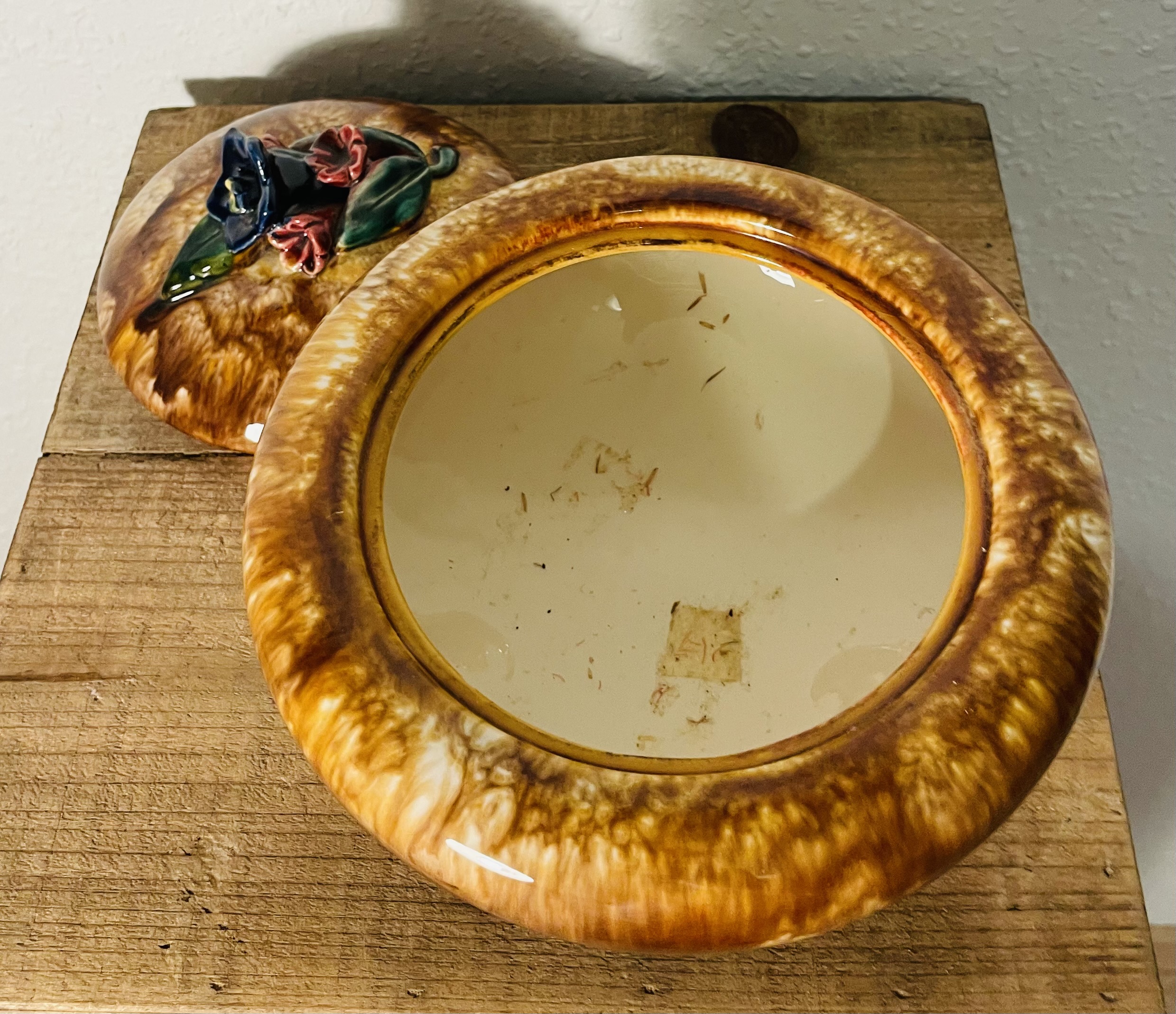 Keramik Deckeldose, Bonboniere, Vintage, Jasba Manufaktur, West German Pottery