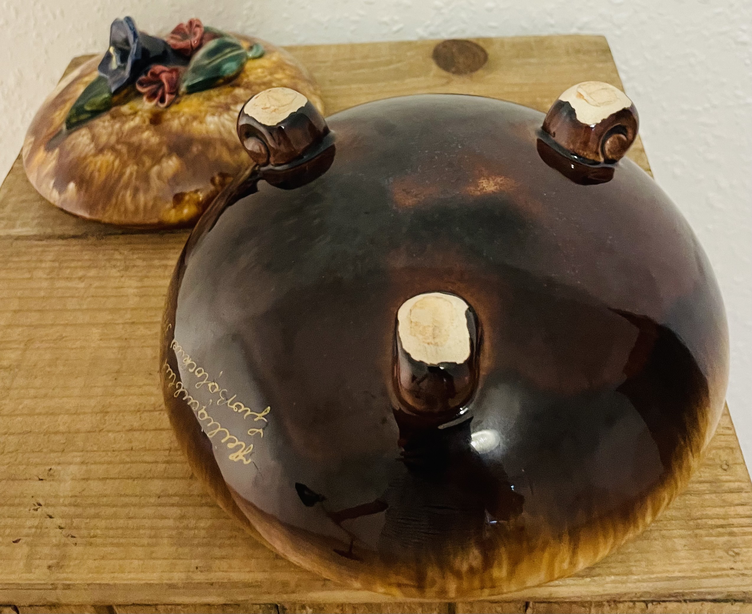 Keramik Deckeldose, Bonboniere, Vintage, Jasba Manufaktur, West German Pottery