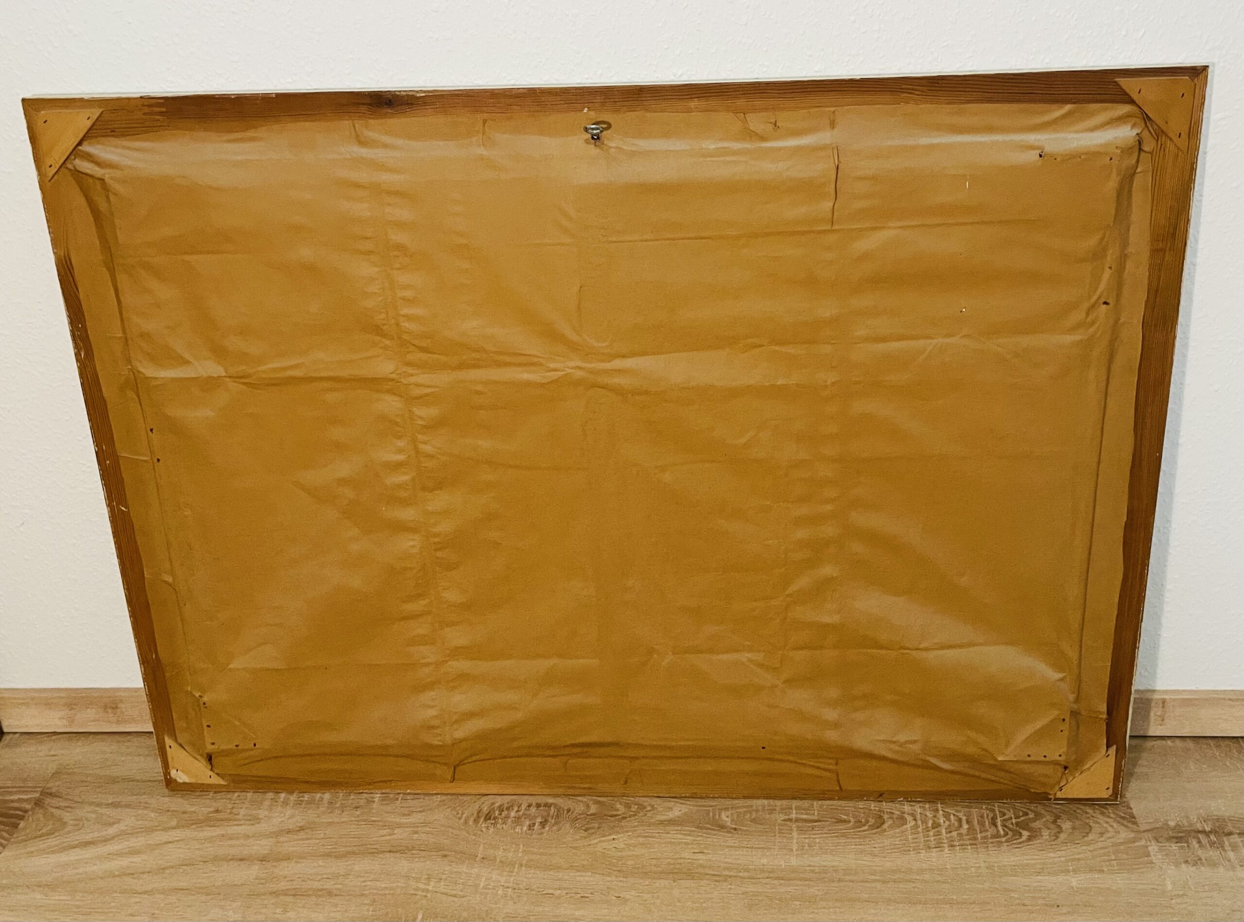 Atemberaubendes Vintage-Olgemälde Ostseeküste (1965) – Johannes Richter, Rahmengröße 112x83 cm